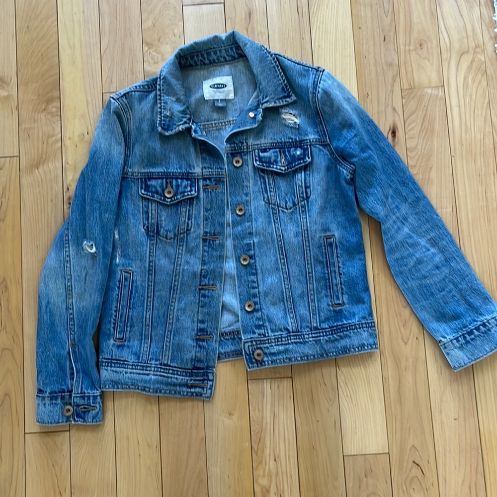 Distressed Old Navy Jean Jacket